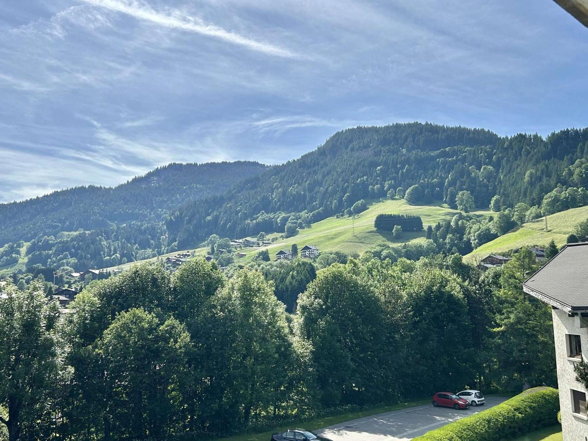 Studio Avec Piscine Chauffee, Tennis & Balcon - 4 Couchages A Megeve - Fr-1-597-14 Exterior foto
